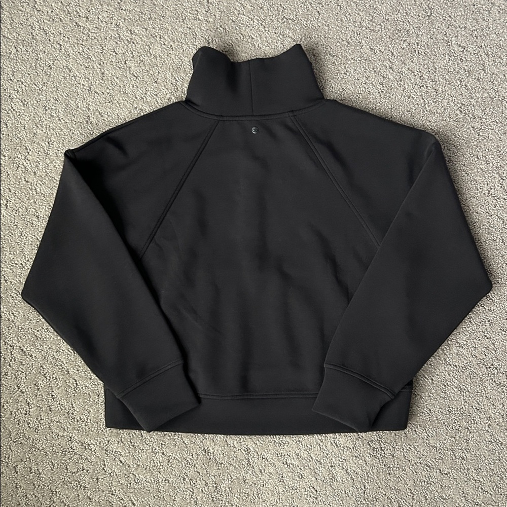 CALIA Women's Soft Scuba 1/4 Zip Pullover Sweatshirt Black Athleisure Top S NEW - Picture 12 of 12